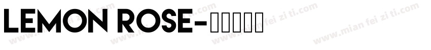 Lemon Rose字体转换
